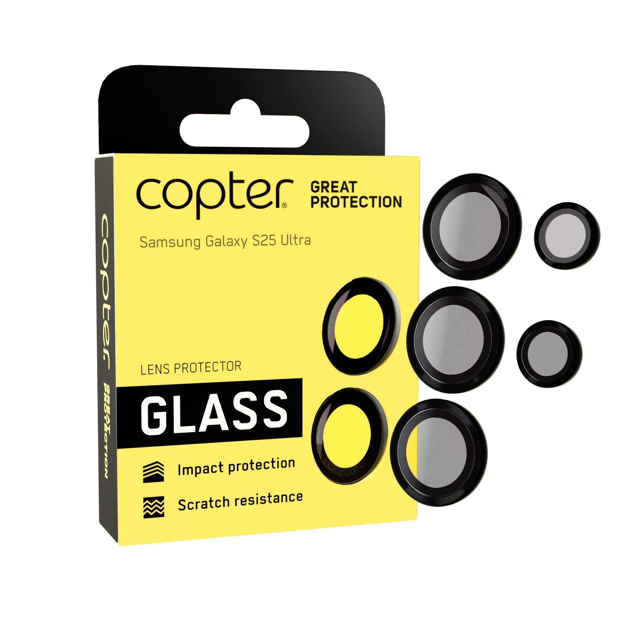 Tempered glass Camera Lens Protection Rings for Samsung Galaxy S25 Ultra