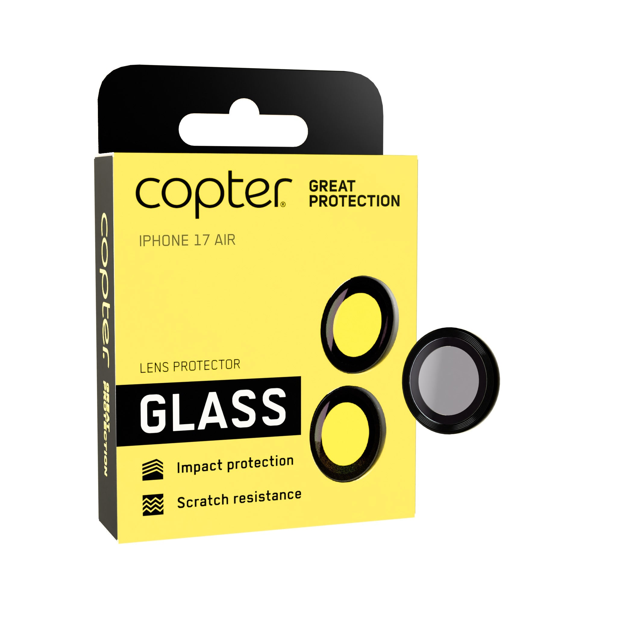 Tempered glass Camera Lens Protection Rings for iPhone Air