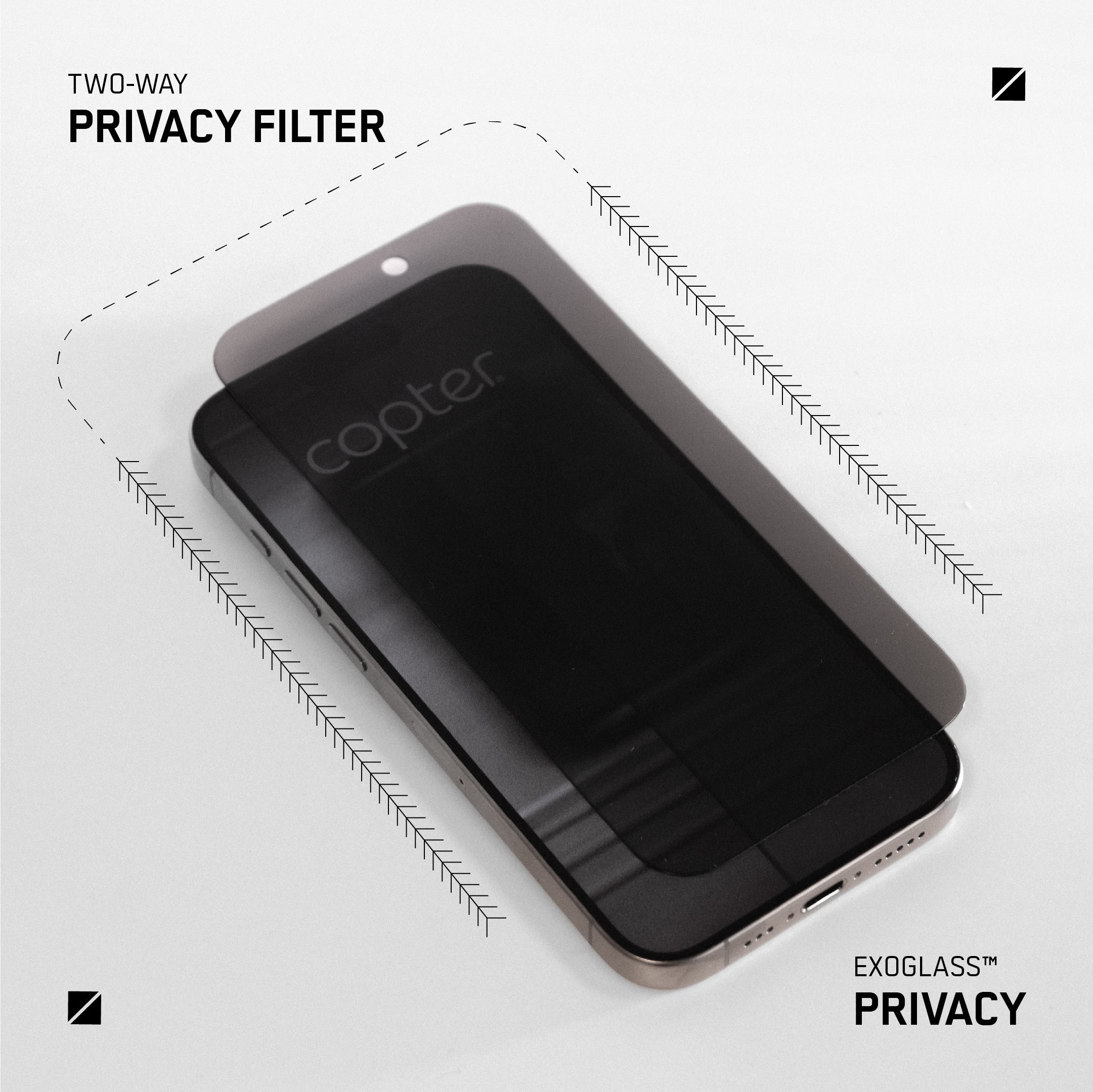 Exoglass™ Curved Privacy - iPhone 16 Pro Max