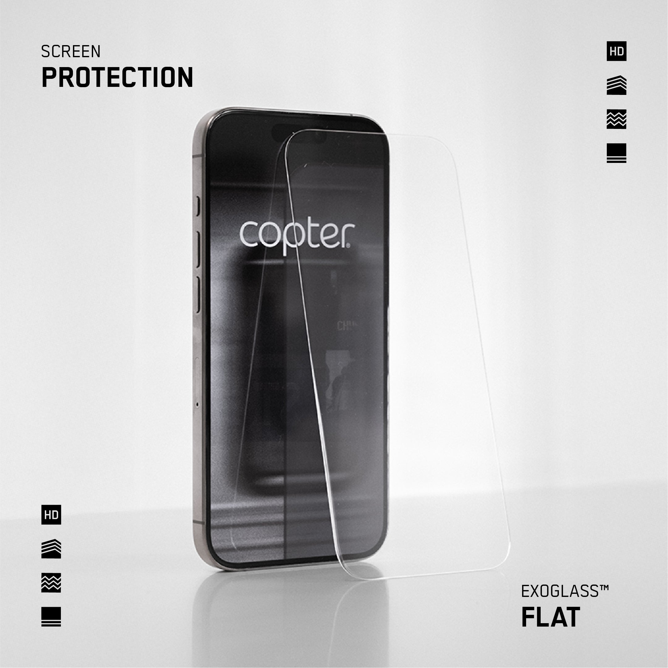 Exoglass™ Flat - iPhone 16 Pro