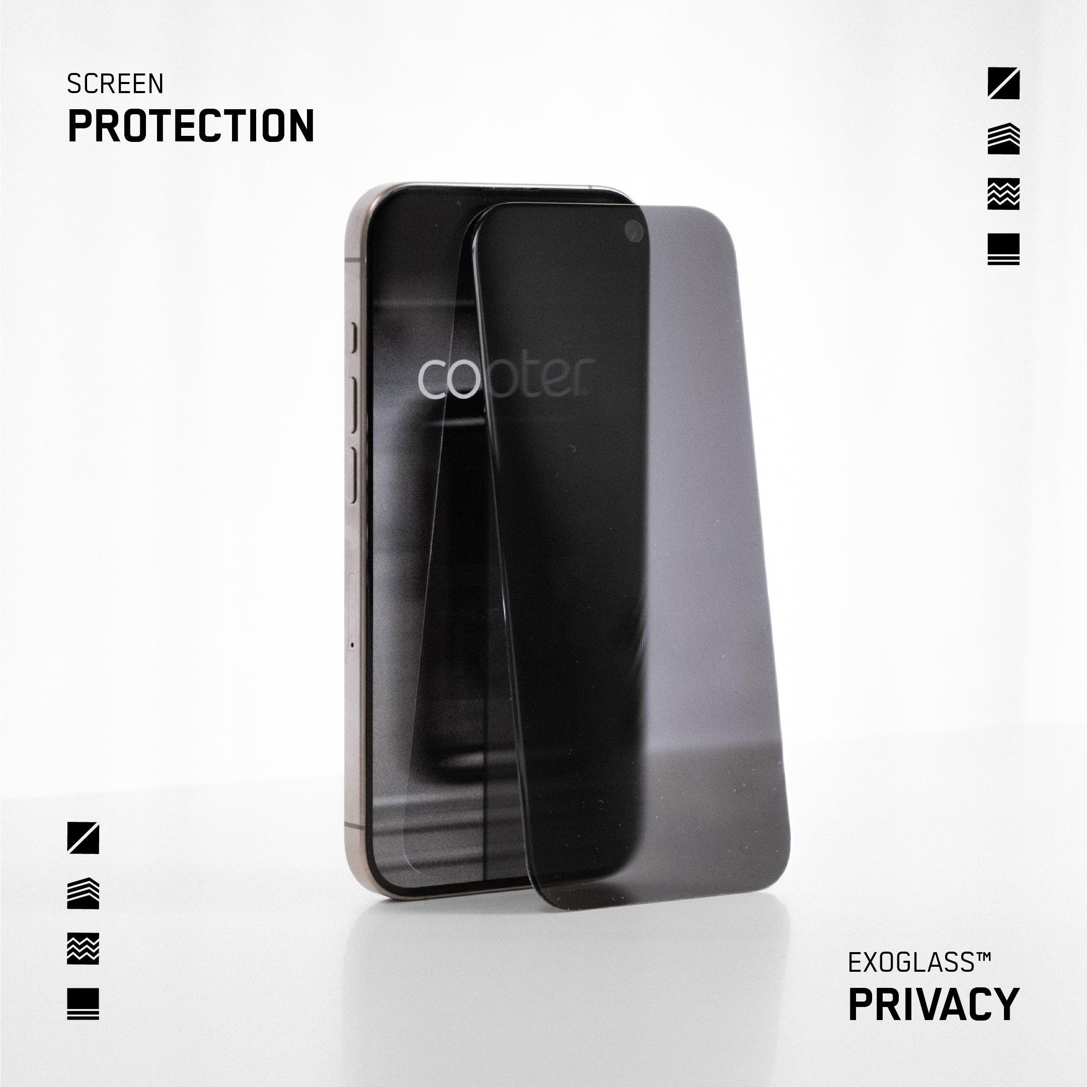 Exoglass™ Curved Privacy - iPhone 16 Plus