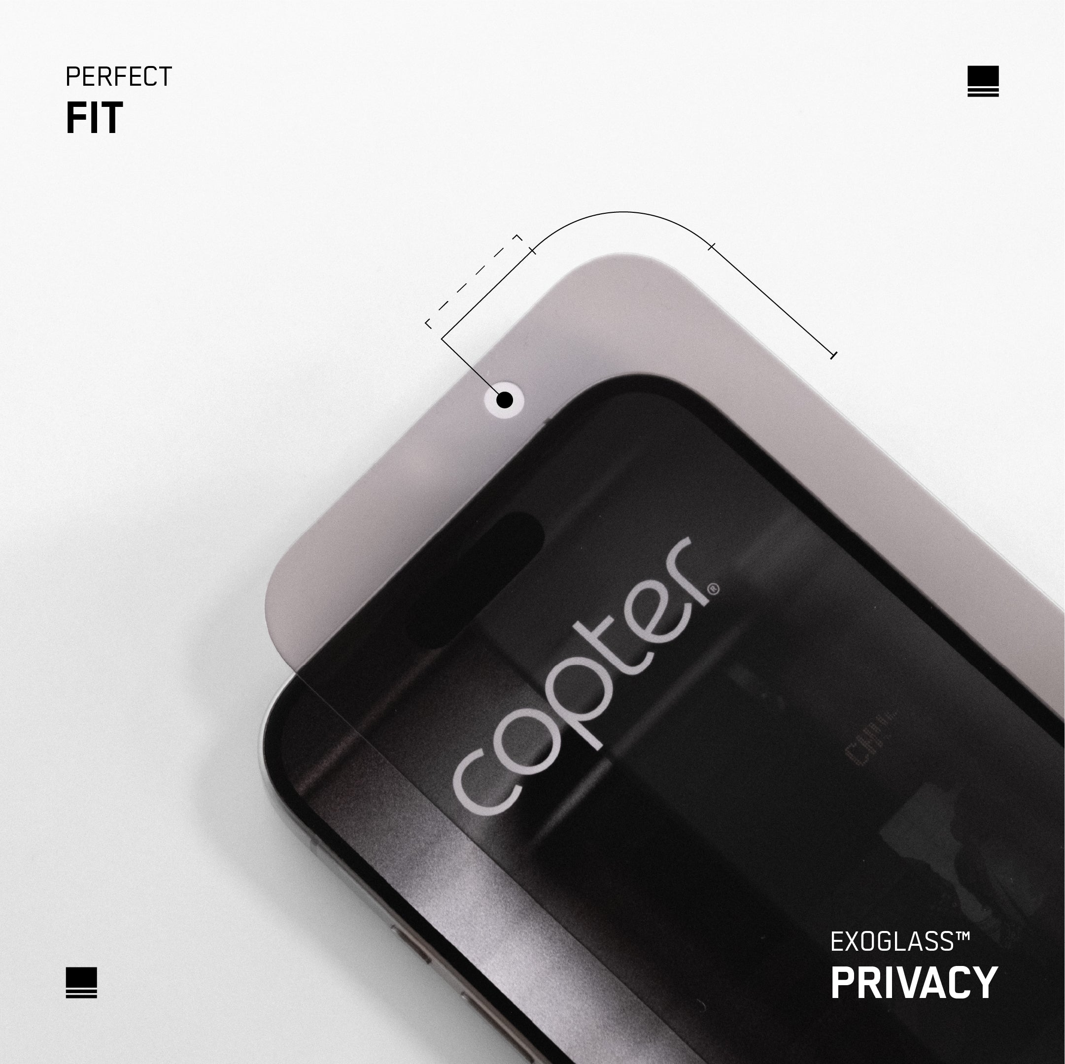 Exoglass™ Flat Privacy - iPhone 11 / iPhone XR
